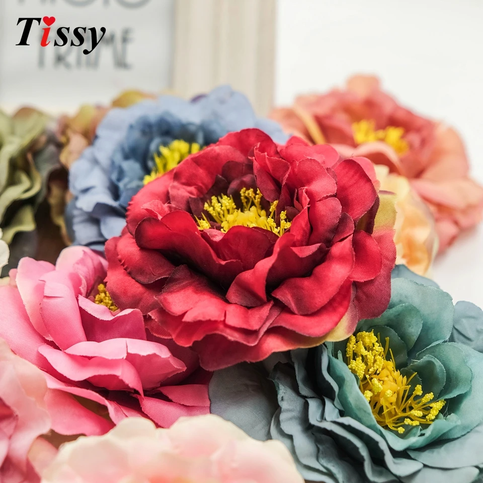 Цветы пиона для дома сада свадьбы дня рождения 1 шт.|Искусственные и сухие цветы| |