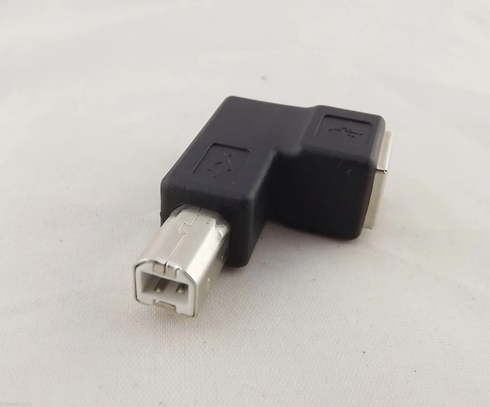 

10Pcs USB 2.0 B Female To USB B Male Right Angle Printer Extension Converter Adapter