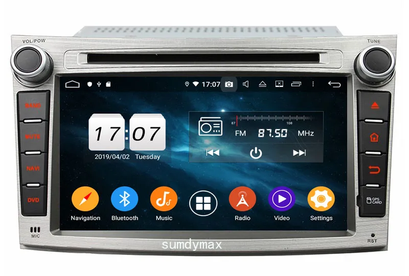 Автомобильный dvd плеер Android 10 для subaru Legacy outback 2009 2012 автомобильная аудиосистема