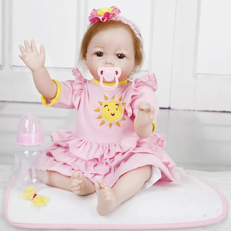 Princess Anna 22in Lovely doll reborn babies silicone baby dolls realistic lifelike toys birthday gift | Игрушки и хобби