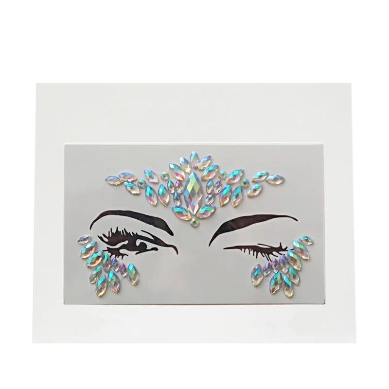 3D Стразы с блестящими кристаллами наклейки для женщин лица глаз макияж украшения