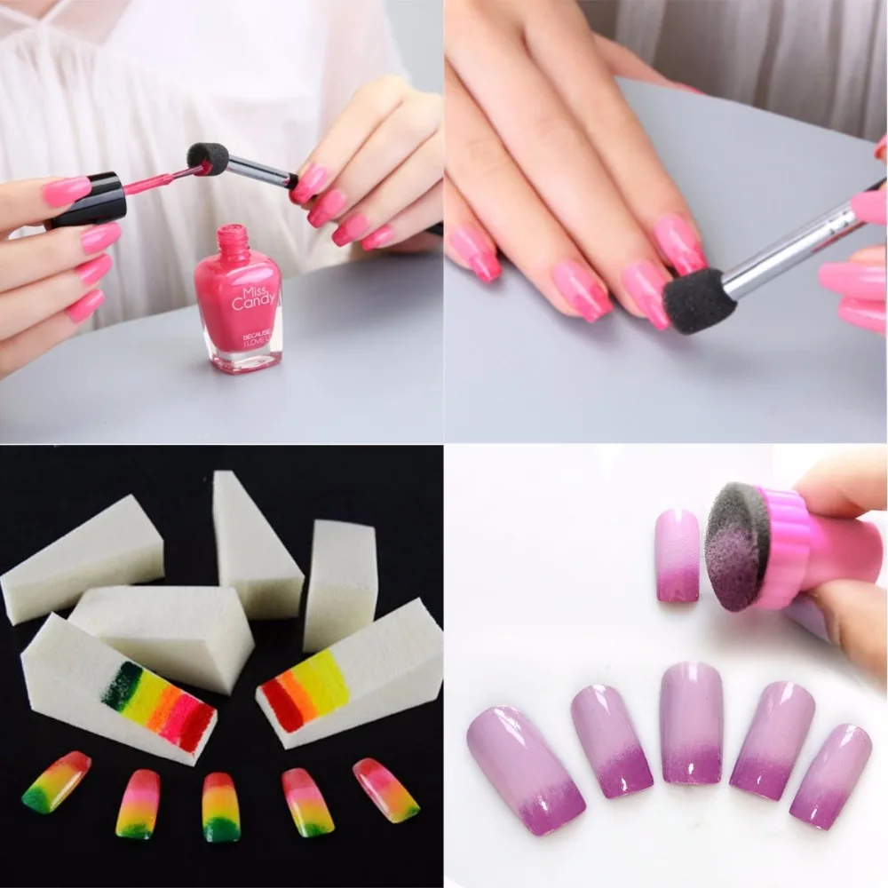 NAIL ART DIY ГУБКА РУЧКА ШТАМП ШТАМПОВКА ПОЛЬСКИЙ БУФЕРА ПЕРЕДАЧИ МАНИКЮРНЫЙ НАБОР