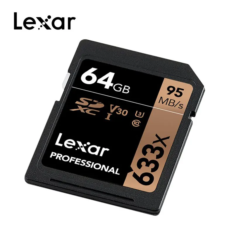 Lexar Высокая емкость 633x sd-карта 32 Гб 64 Гб 128 ГБ 256 ГБ 512 Гб карта памяти USH-1 U3 высокая скорость