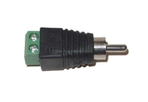 Lot 1000pcs CCTV Phono RCA Male Plug TO AV Screw Terminal Connector Video Balun | Обустройство дома