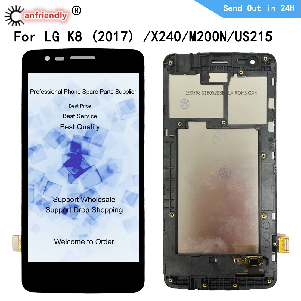 ЖК экран для LG K8 2017 M200N X240 X240H US215 дисплей + сенсорная панель сенсорный дигитайзер с