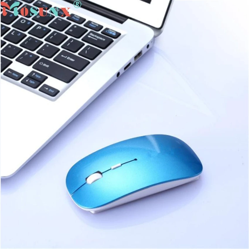 Mosunx лучшая Mecall Tech 2400 dpi 4 Кнопки оптическая USB Беспроводная игровая мышь Мыши для