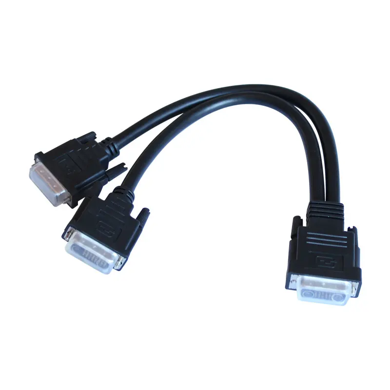 Оригинальный заводской сплиттер dvi line link для монитора компьютера 1 2 30 кабелей