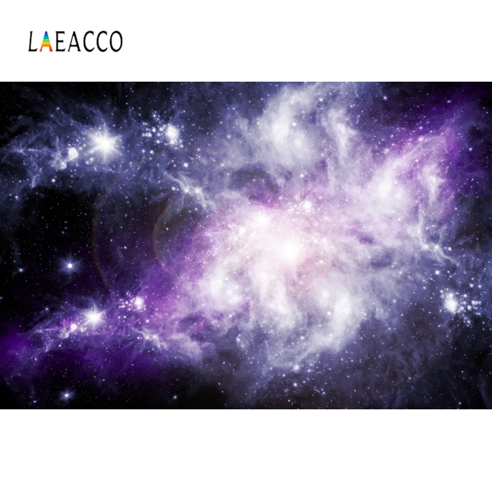Laeacco виниловые фоны Звездные блестящие звезды научная фантастика космические вечерние Детские узоры фон для фотосессия Фотостудия