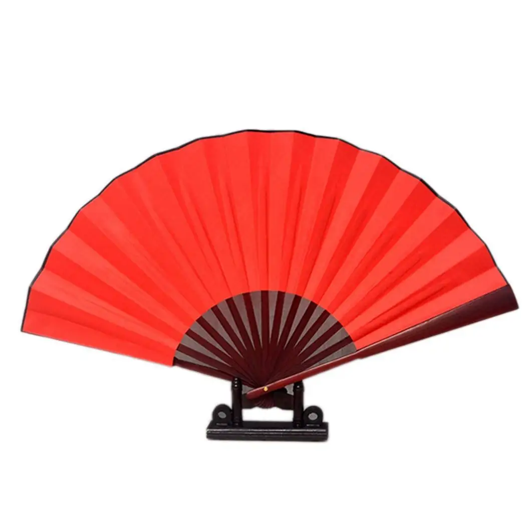 Китайский сделай сам стиль белая ткань складное украшение в форме веера