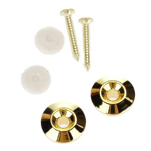 SEWS 2 шт золотистый ремешок Кнопка w/Монтажный винт для гитары мандолин | Спорт и