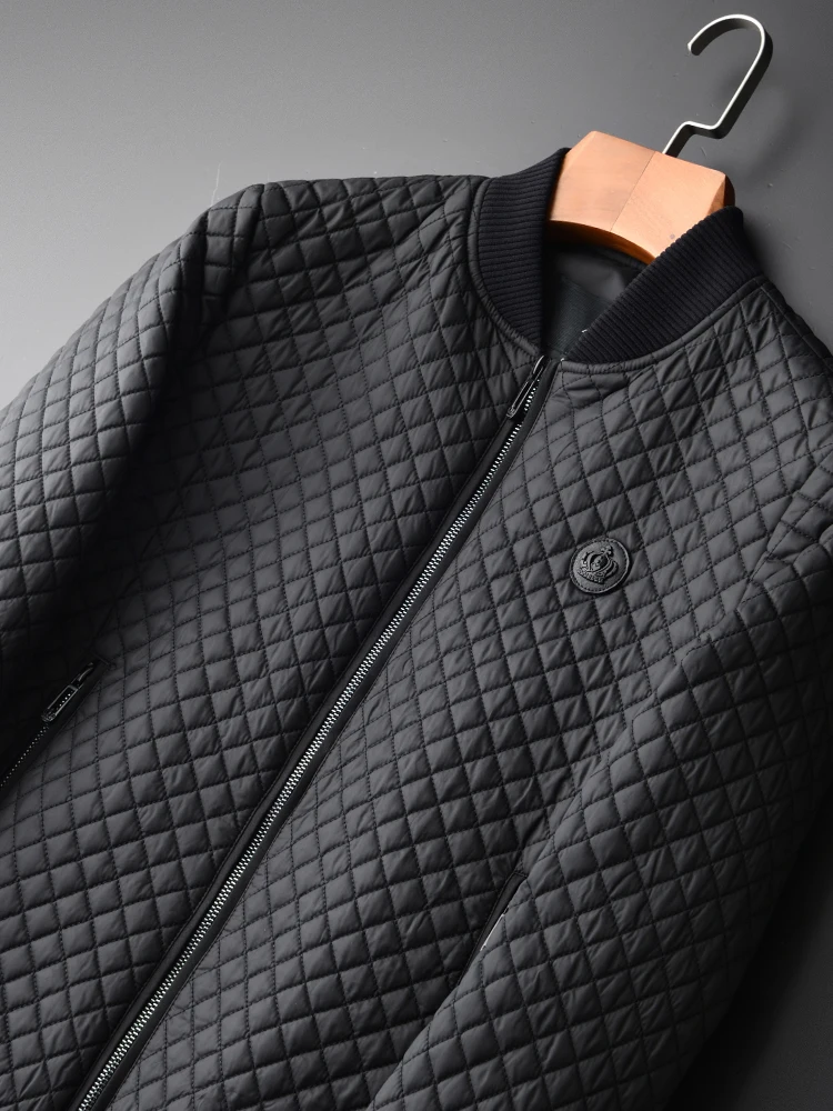 Minglu протектор парка для мужчин Высокое качество Стенд воротник Slim Fit Зимняя