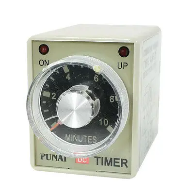 

AH3-3 DC 24V 8 Pins DPDT 0-10 Minutes 10Min Power on Delay Timer Time Relay