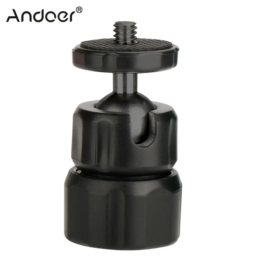 Andoer 1/4 винтовое крепление мини ABS шаровая Головка вращающийся на 360 градусов