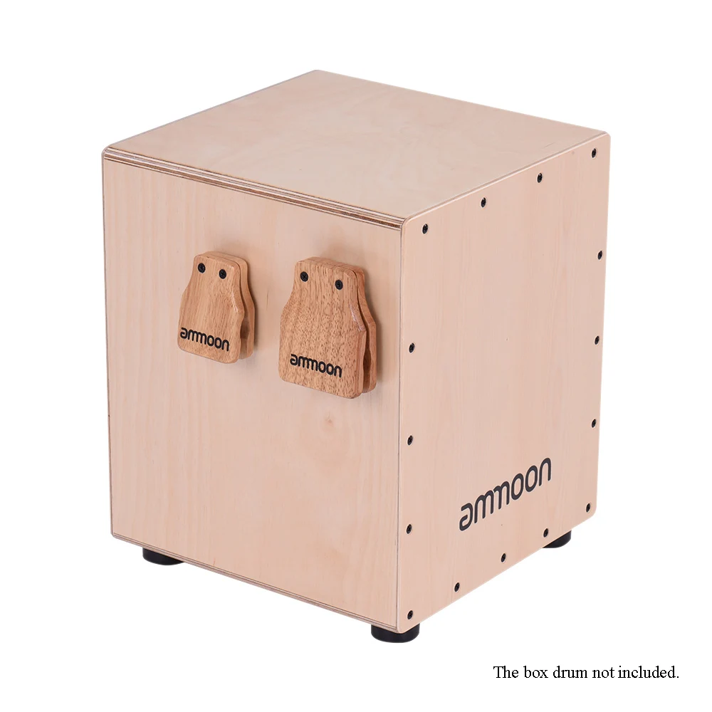 Ammoon большой и средний 2 шт Cajon коробка барабана компаньон аксессуар кастанеты для ручных ударных инструментов