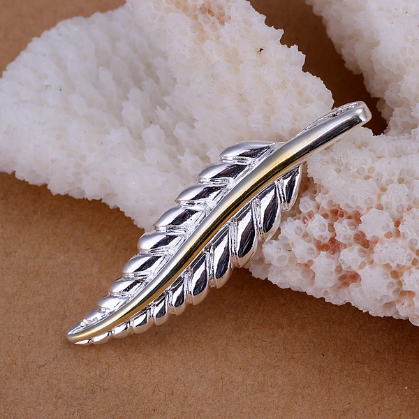 P039 перо shaped серебряный кулон не включают в себя цепь|pendant candle|pendant craftpendant steel |