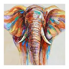 Алмазная живопись с изображением слона, животное, круглая, полностью заполненная Алмазная мозаика для творчества, вышивка крестиком 5D, домашний декор, подарки