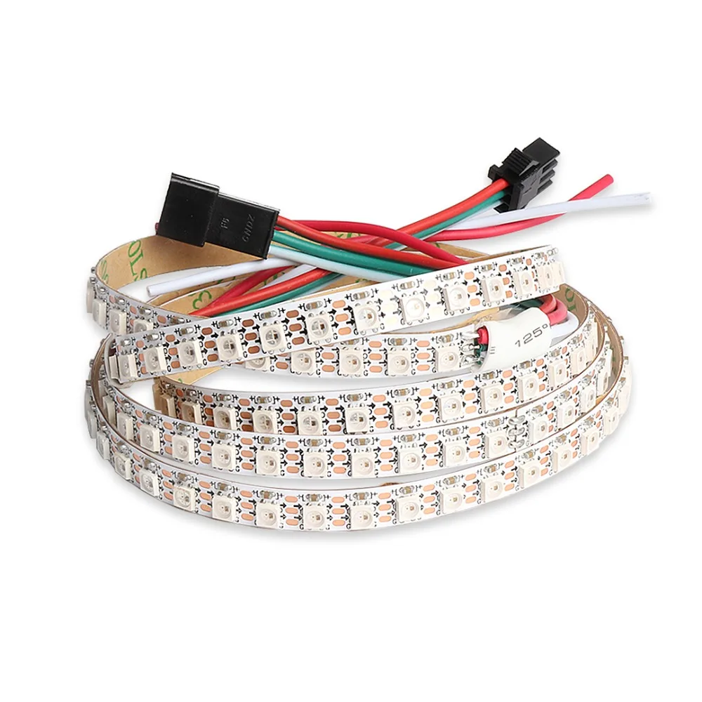 

Светодиодная ленсветильник SK6812 Mini 3535 RGB SMD DC 5 В, 1 м, 2 м, 144 светодиодов/м, индивидуальная Пиксельная адресная лента, аналогичная полноцветной ...