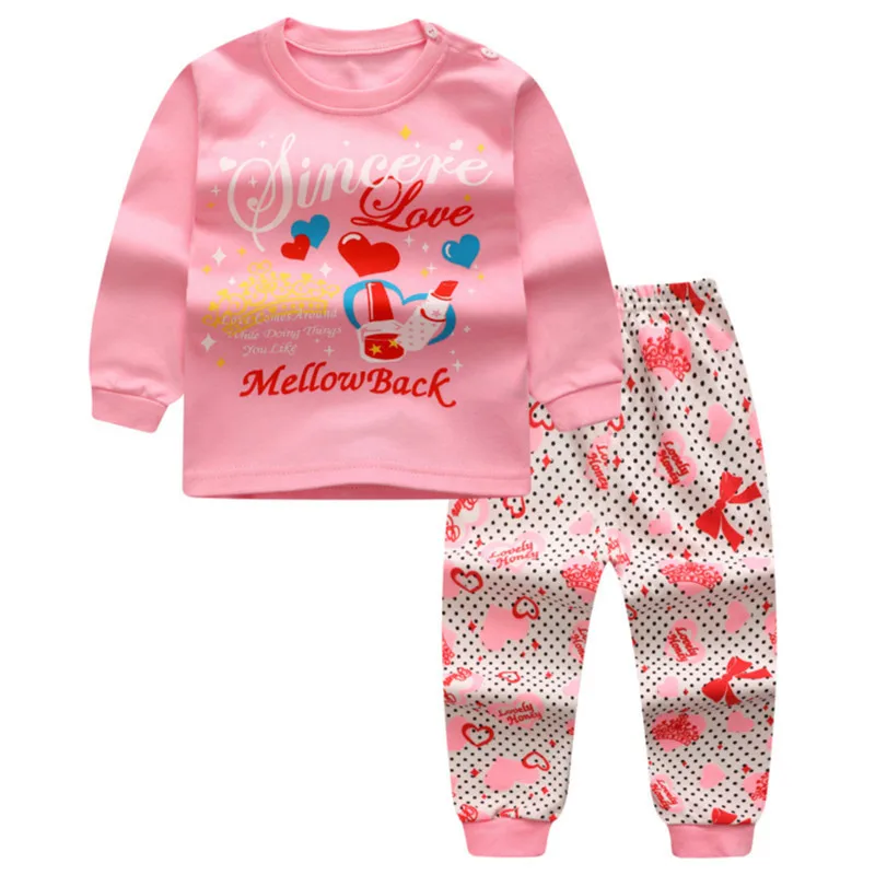 Baby Boys Girls Long Sleeve Clothing Suits Children Set Toddler Cotton Sport Suit Kids | Детская одежда и обувь
