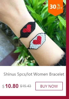 Shinus 5 шт./партия Miyuki Браслеты Женские лошадиные браслеты летние ювелирные изделия Pulseras Mujer веревка дружбы Delica бусины ручной работы