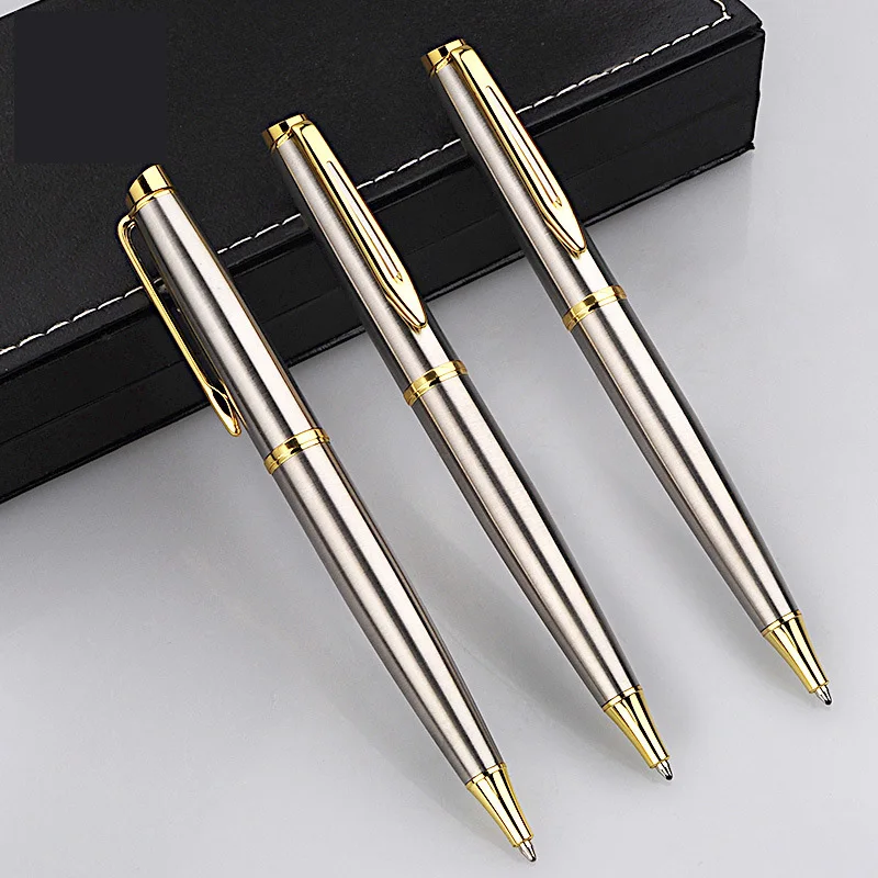 

Baoer Ballpoint Pen Office Metal Ball Pens Stationery Kalem Caneta Mb Lapiceros Crestivos Stylo Dlugopis Stainess Steel Rod