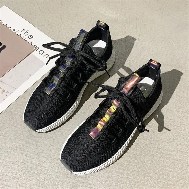 Женские кроссовки из сетчатого материала мягкие дышащие для бега повседневная