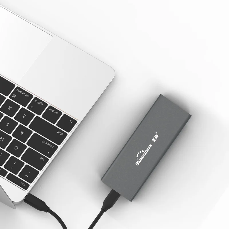 Blueendless SSD M2sata USB 3,0 Корпус HDD 2,5 'алюминиевый внешний корпус для жесткого диска USB корпус для жесткого диска коробка Extermo& 30