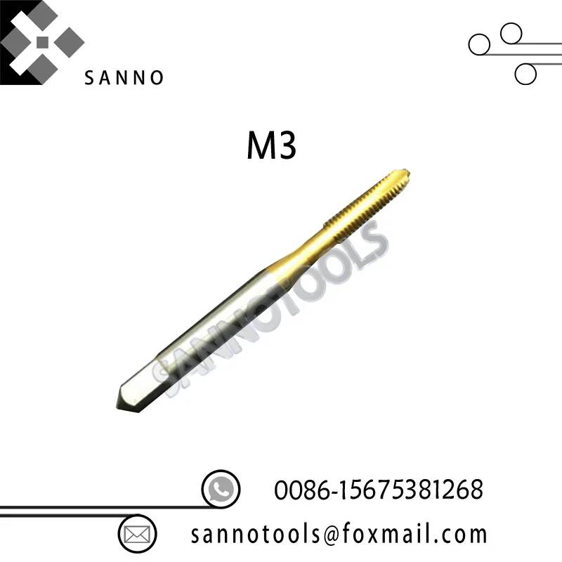 10 шт./лот M2/M2.5/M3/M3.5/M4/M5/M6/M8/M10/M12 нитрид YAMAWA высокоскоростной Стальной Спиральный