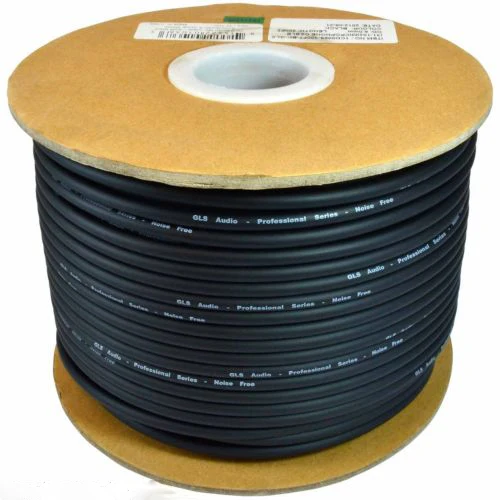 KL высококачественный 165FT (50M) микрофонный кабель 24AWG, черный, с медным сердечником, бескислородный медный провод