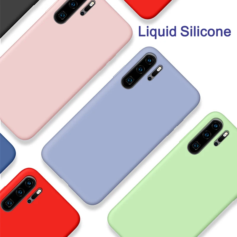 Мягкий жидкий силиконовый чехол для Huawei P30 pro P20 lite легкие защитные чехлы mate 20 20x p 30