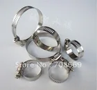 10 шт. шлангов из нержавеющей стали, регулируемые винтовые болты, зажимы для затяжки 16-25 мм