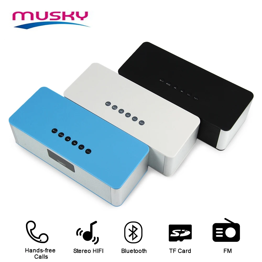 Мускусный DY21L мини беспроводной Bluetooth динамик Портативный Hi Fi стерео Super Bass