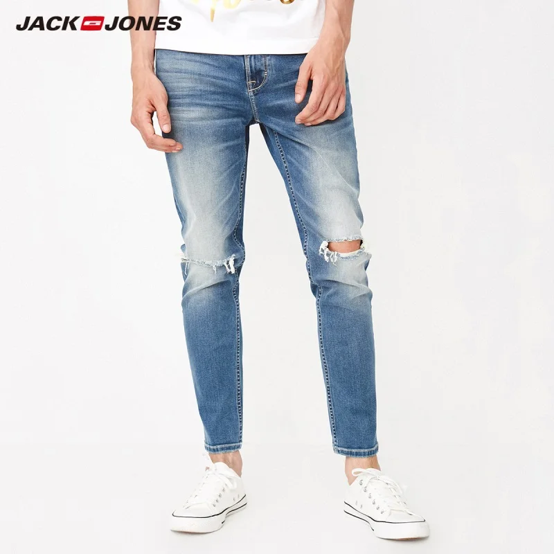 Мужские узкие джинсы JackJones мужские уличная одежда 218332573|Мужские джинсы| |