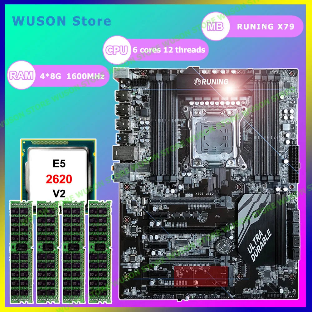 Профессиональный поставщик компьютеров бренд Runing Super X79 материнская плата CPU Xeon E5