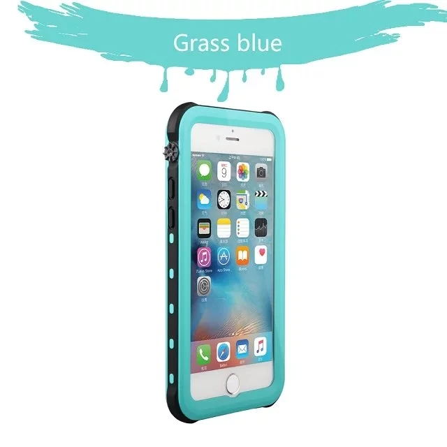 Light blue Для iphone 8 plus Водонепроницаемый IP68 Redpepper подводный 2 м жизнь противоударный жесткий чехол для iPhone 7 plus 6s плюс 5S - Цвет: Light blue