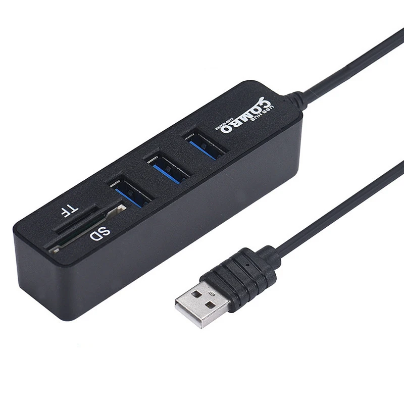 USB разветвитель для компьютера ноутбука 2 0 дюйма|Картридеры| |