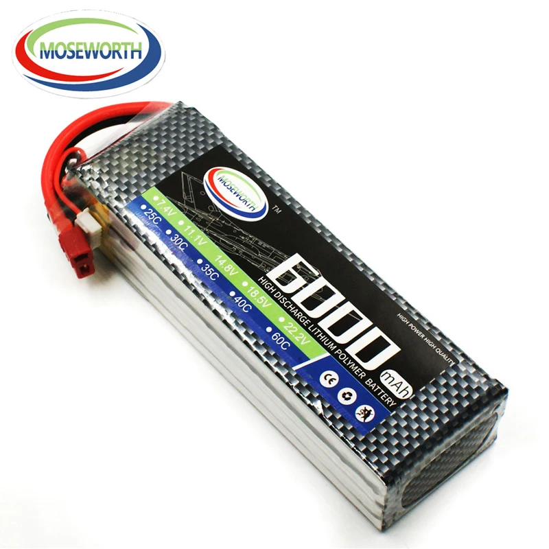 

4S 14,8 V 6000 мА/ч, 25C Max 50C Новый провод с силикатной гелевой Батарея для Радиоуправляемый Дрон вертолет Quadcopter RC Самолет автомобилей Лодка Грузови...