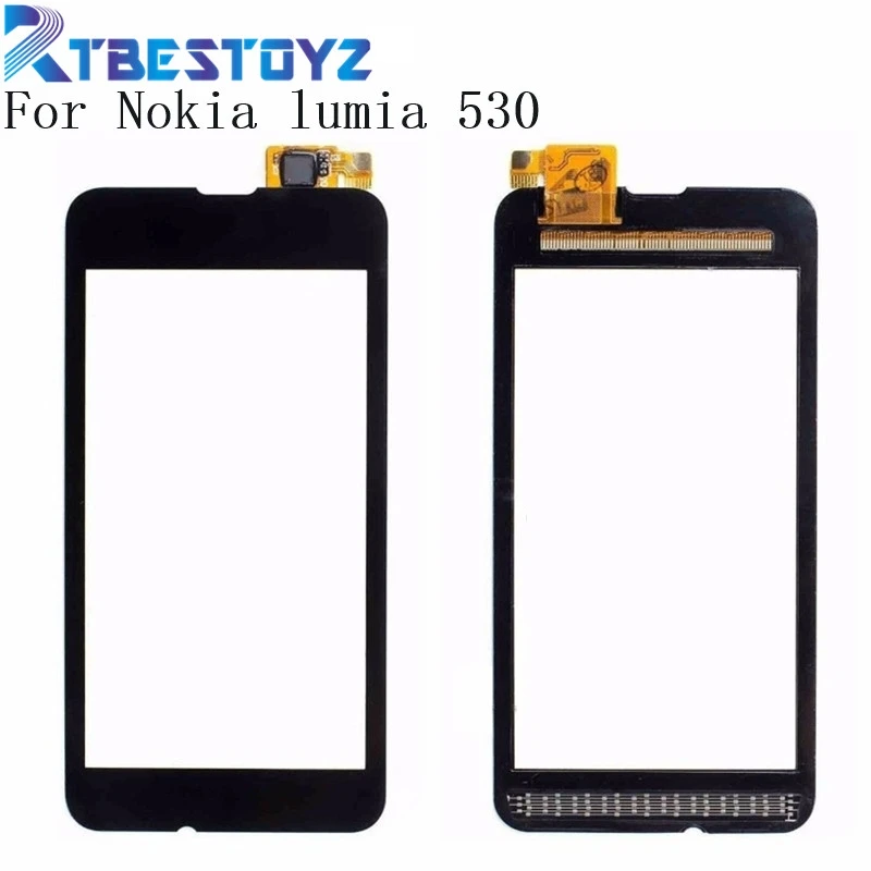Сенсорный экран RTBESTOYZ дигитайзер стеклянная панель объектив для Nokia lumia 530 N530|Сенсорные панели (тачскрин)| |