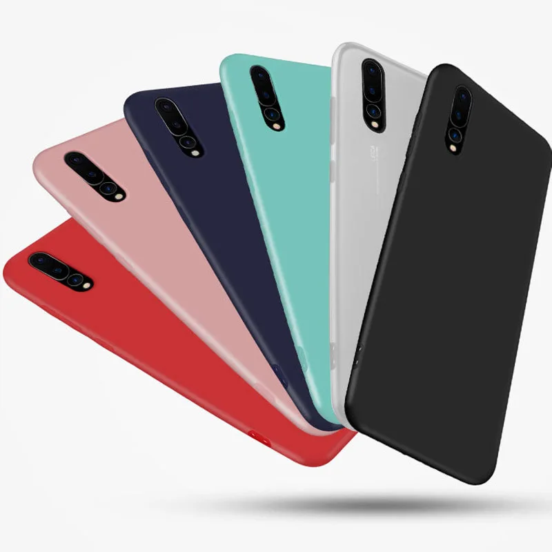 Чехол конфетного цвета Макарон Для Huawei Y6 Y5 Y9 2018 P20 P9 P10 Mate 20 Lite Honor 10 9 8X P Smart 2019 мягкие