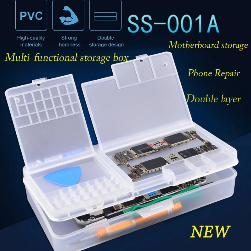 SUNSHINE SS-001A Мобильный телефон ЖК-экран материнская плата IC Запчасти Ремонт многофункциональный ящик для хранения