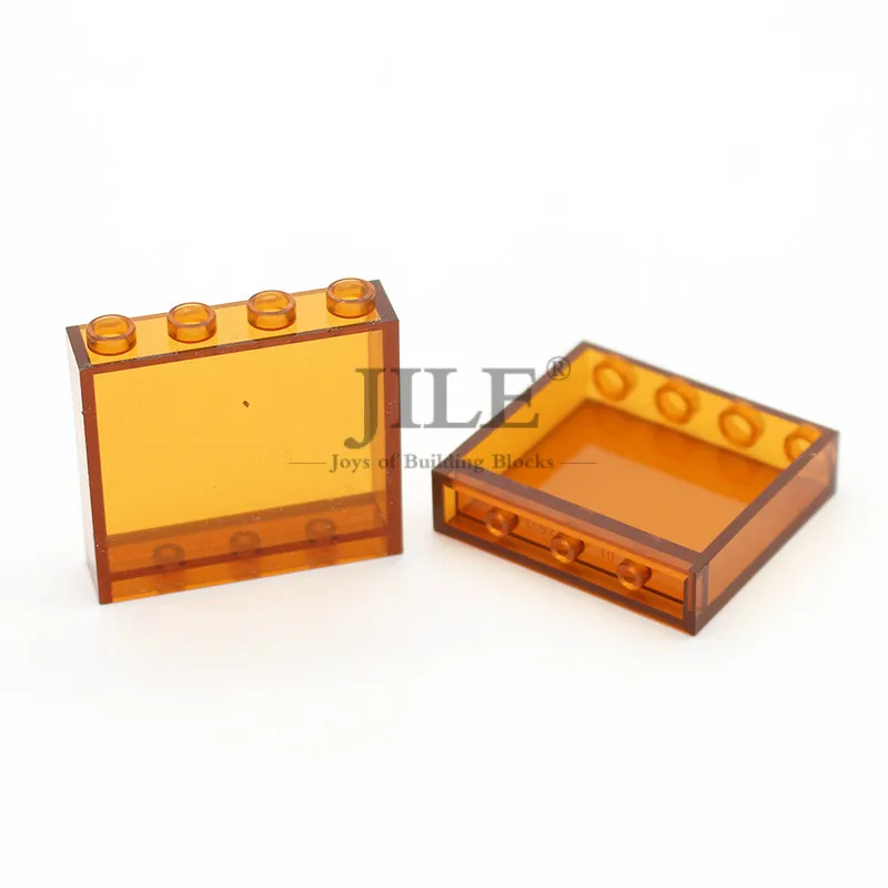 Transparent brown MOC прозрачная панель для планшета из АБС-пластика 1x4x3, креативные строительные блоки, кирпичи, совместимые с частицами сборки - Цвет: Transparent brown