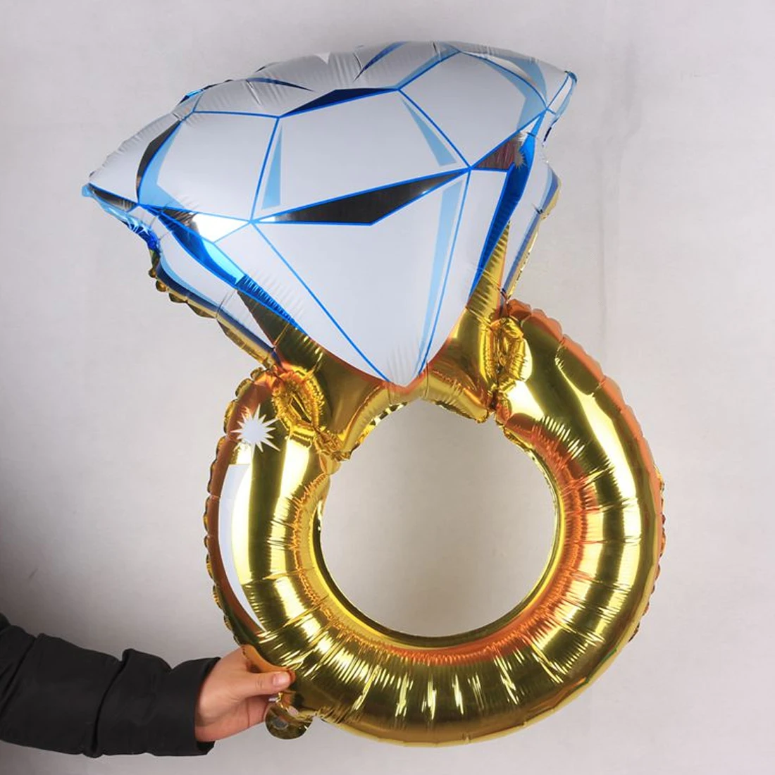 43 дюймов большой воздушный шар АЛМАЗНОЕ КОЛЬЦО фольги Воздушные шары Надувное