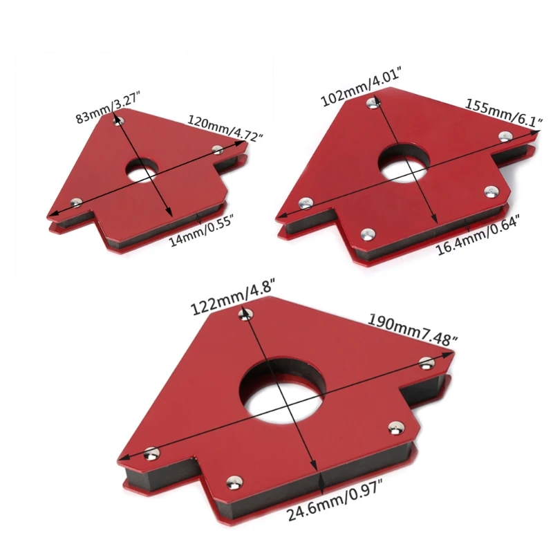 

25/50/75Lb Magnetic Arrow Welding Holder Clamp 3 Angles Arc Welder Soldering Tool Ferrite Magnet Floater For Welding