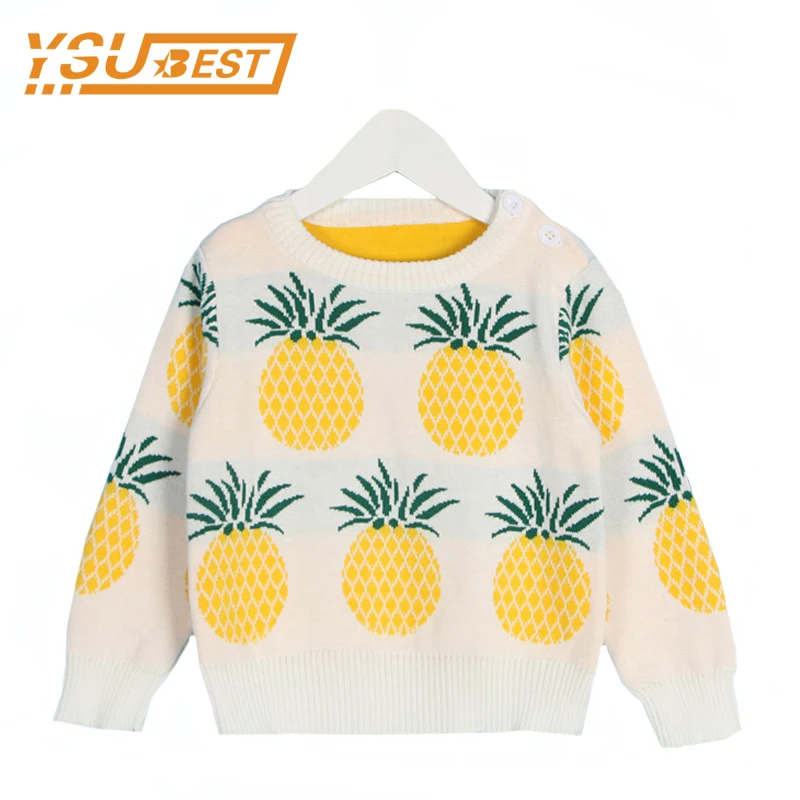 Свитера для маленьких мальчиков и девочек 0 5 лет Детские свитера с круглым
