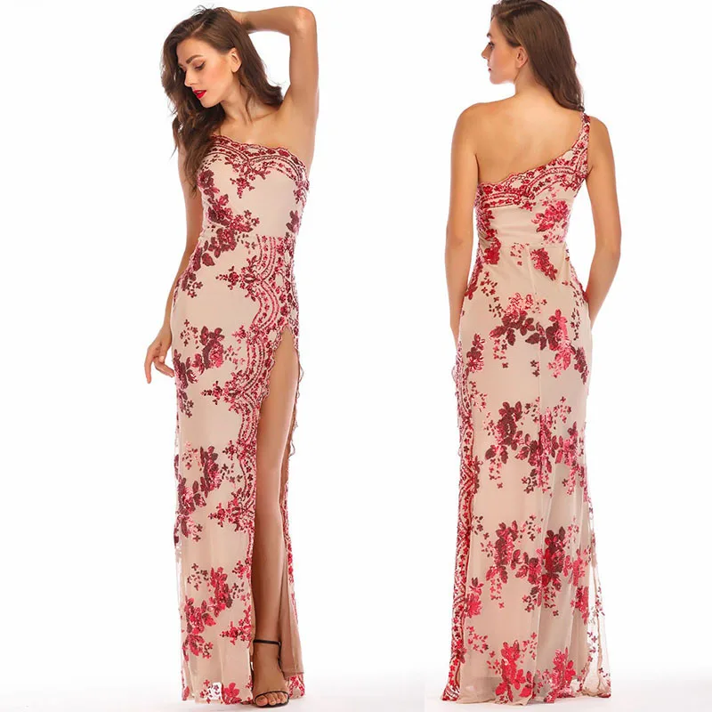 Золотое блестящее вечернее длинное платье vestido с вышивкой в стиле пэчворк