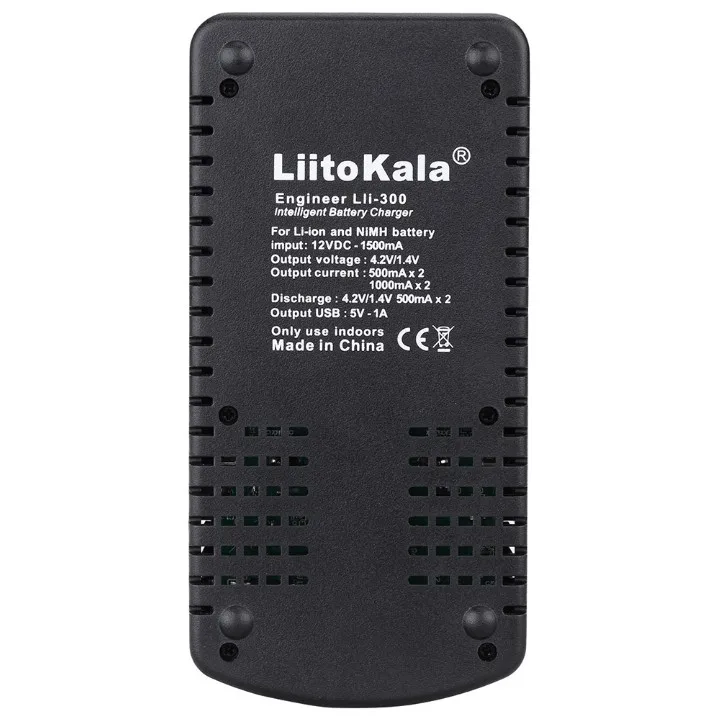 Liitokala Lii-300 Smart 18650 Батарея Зарядное устройство Dis для NiMH литий-ионный батареи с 5 В USB