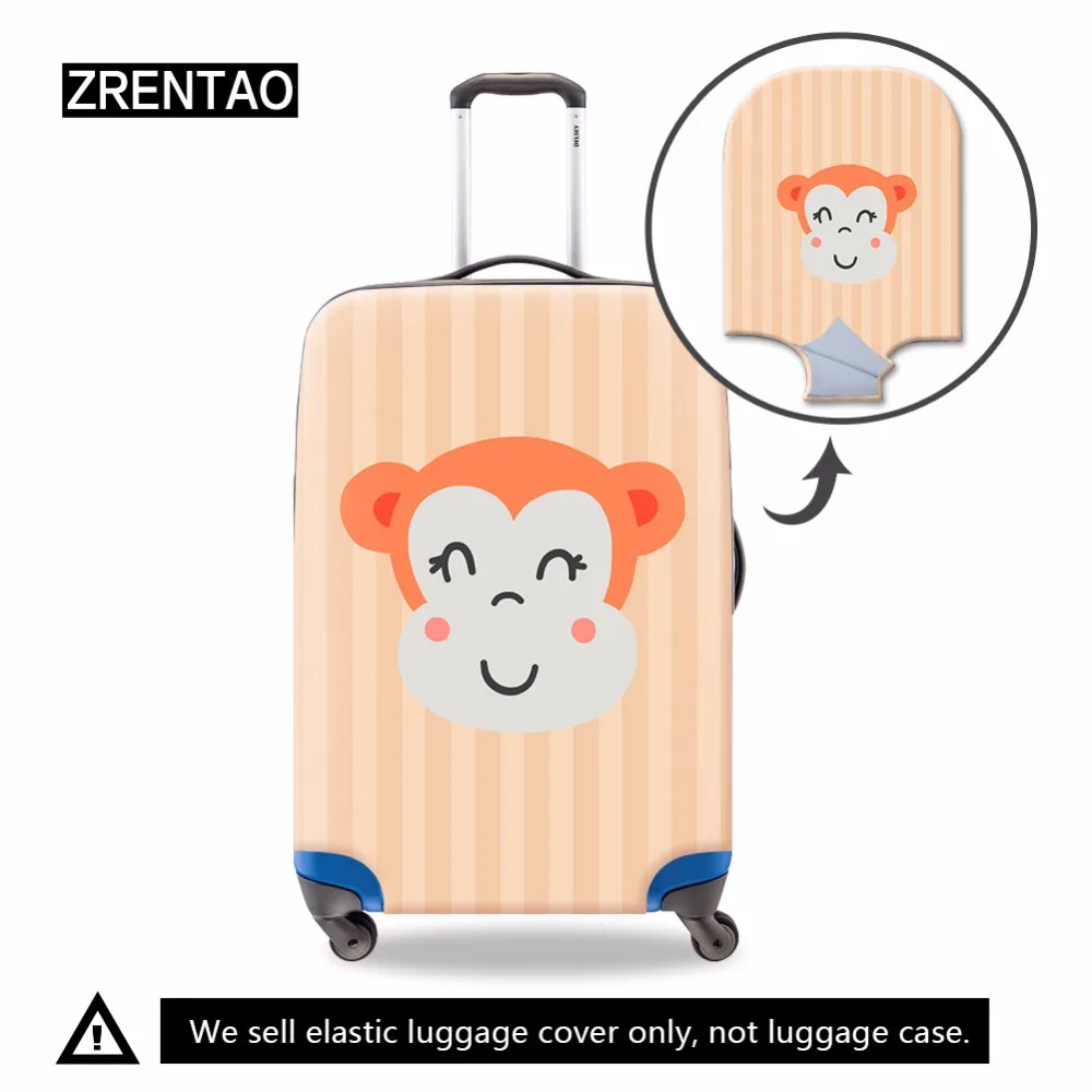 

Zренао чемодан, мультяшный эластичный пыленепроницаемый персонализированный Чехол для дорожного костюма, персонализированный Прочный чех...