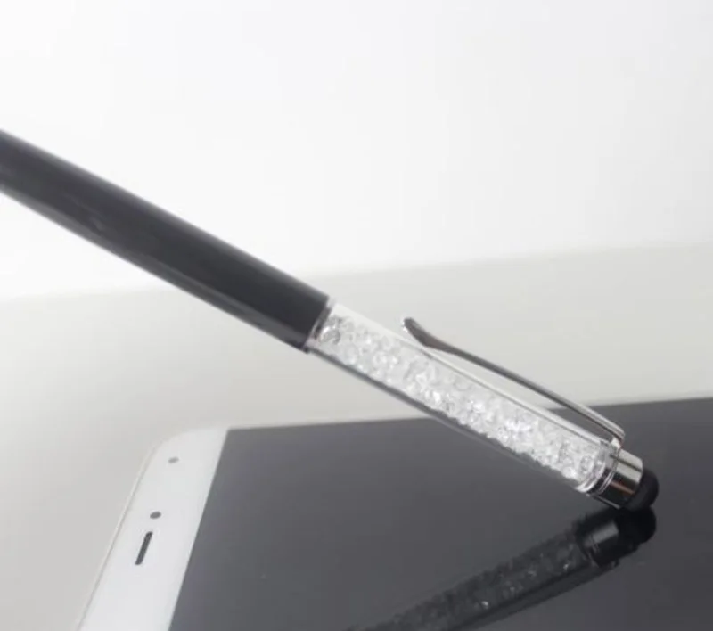 ULIFART Crystal 2 в 1 тонкий емкостный стилус и шариковая ручка с черными чернилами для