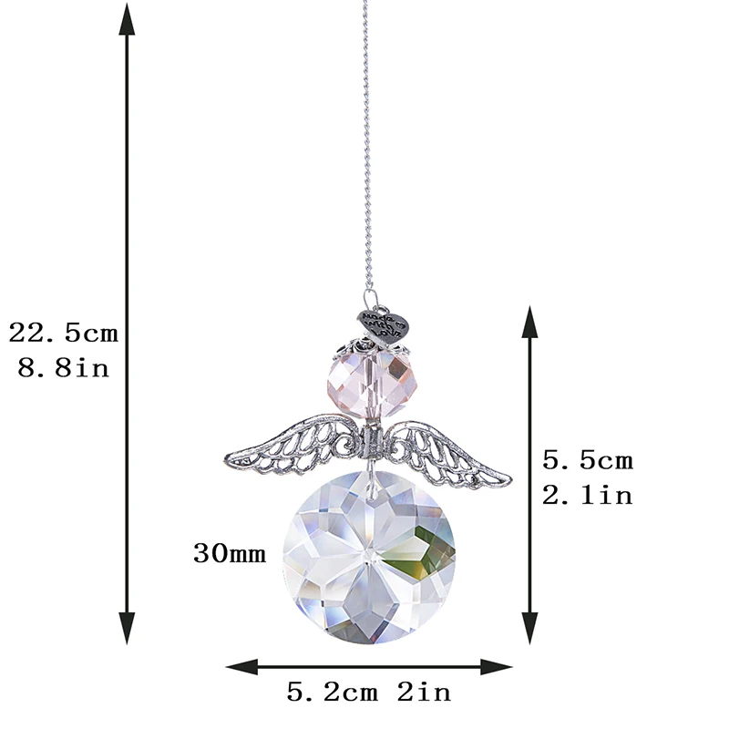 H& D Кристалл ангел-хранитель Suncatcher оконная подвеска украшения Висячие Радуга производитель мяч призмы для домашнего декора(Multi-7pcs