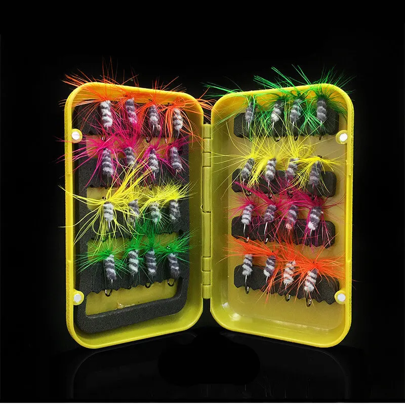 32 шт. новые рыболовные форели крючки мухи крюк влажные сухие Nymph Buzzers 8 # крючок с