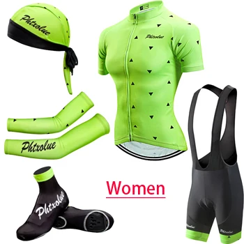 5 in 1 Phtxolue женские майки для велоспорта комплект Майо Ropa Ciclismo горный велосипед одежда для велоспорта комплект для велоспорта - Цвет: 5 in 1